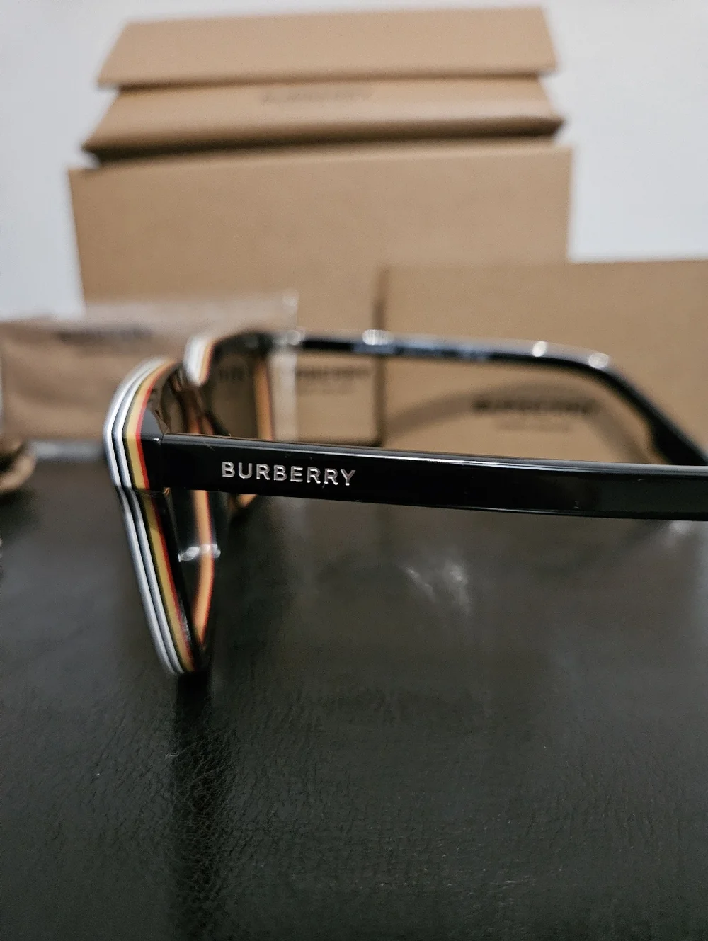 NWT: Burberry Black Sunglasses